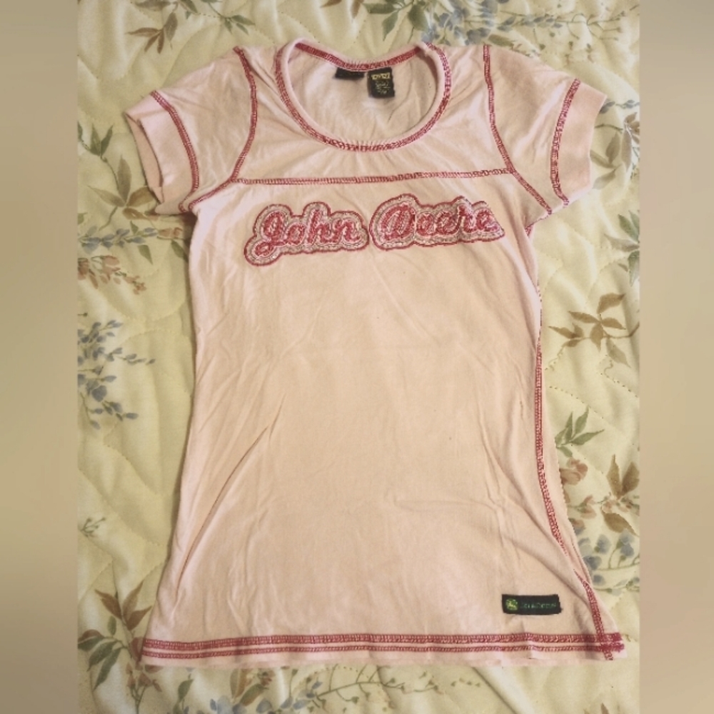 Light Pink John Deere Tee